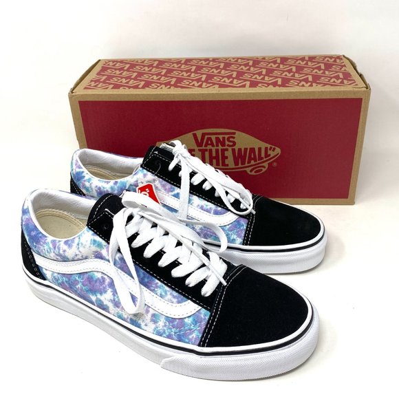 Vans Old Skool Low Top mens Size Blue Black Tie Dye Skateboarding VN0A5AO96GF - Picture 8 of 12